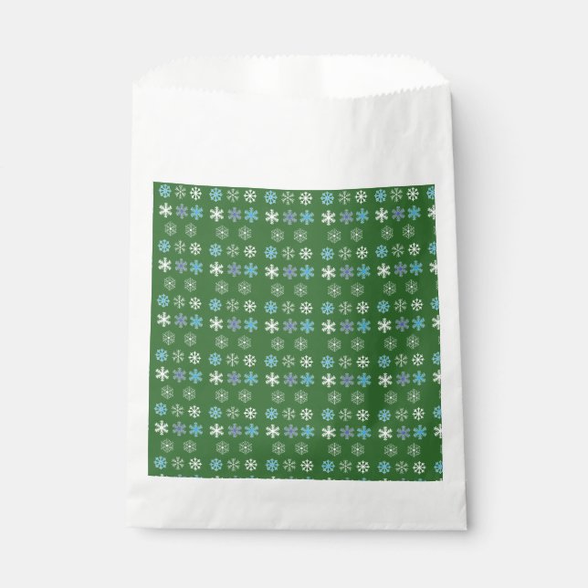 Sachets En Papier Flèche de neige verte (Devant)