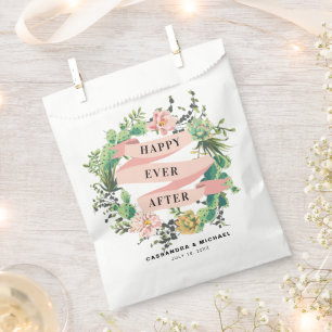Sachets En Papier Fleur de Cactus du désert Heureux toujours après