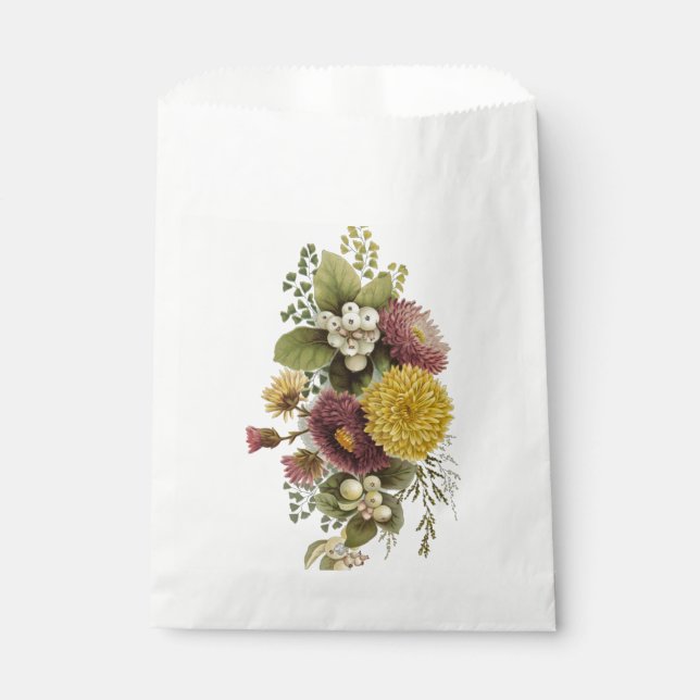 Sachets En Papier Fleur de chrysanthème mère florale (Devant)
