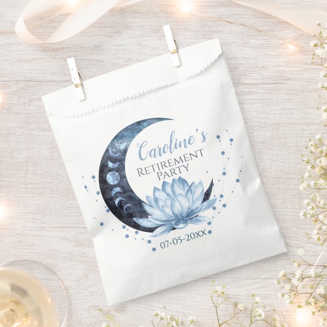 Sachets En Papier Fleur de Lotus Bleu de la partie de retraite (Coupé)