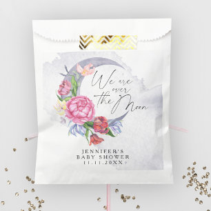 Sachets En Papier Fleur de lune pour une baby shower