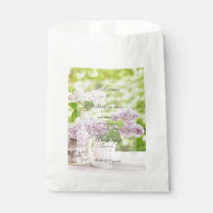 Sachets En Papier Fleur de printemps romantique Floral Blanc Lilac M