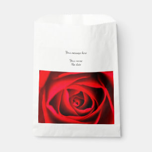 Sachets En Papier Fleur de rose rouge Sac Faveur