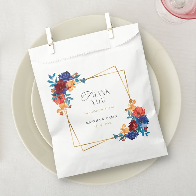 Sachets En Papier Fleur mexicaine moderne Mariage (Créateur téléchargé)