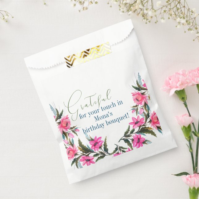 Sachets En Papier Fleur rose (Scellé)