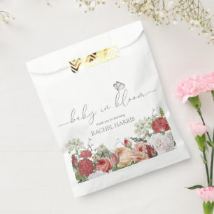 Sachets En Papier Fleur sauvage Baby in Bloom Girl Favoriser les éti