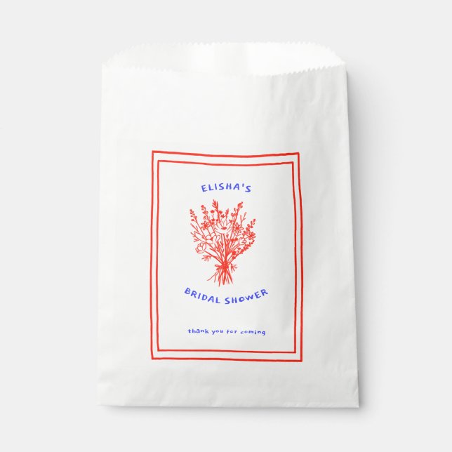 Sachets En Papier Fleur sauvage Bouquet Rustique Whimsical Fête des  (Devant)