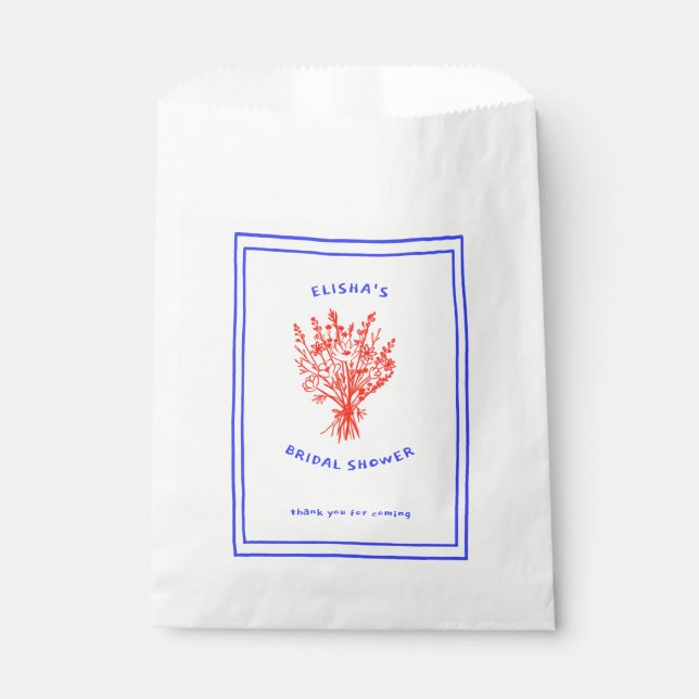 Sachets En Papier Fleur sauvage Bouquet Rustique Whimsical Fête des  (Devant)