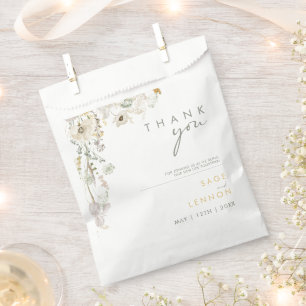 Sachets En Papier Fleur sauvage lunatique   Sac Faveur pré