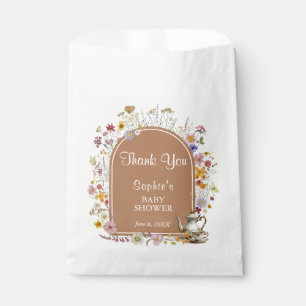 Sachets En Papier Fleur sauvage Tea Party Baby in Bloom Baby shower