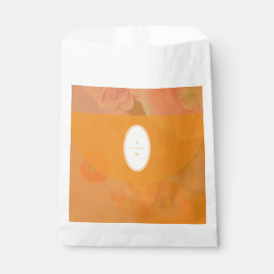 Sachets En Papier Fleur sauvage vintage Pink Poppy Mariage Monogramm