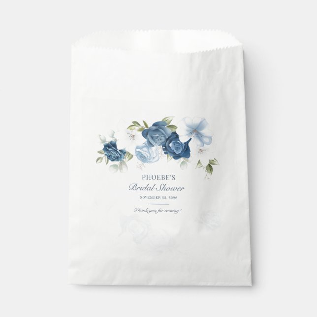 Sachets En Papier Fleurs de Bleu Poussiéreux Eucalyptus Succulent (Devant)
