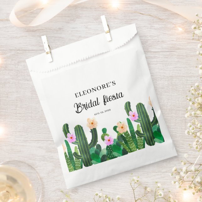 Sachets En Papier Fleurs de cactus  Fiesta de mariage  (Coupé)