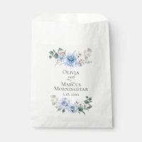 Fleurs de mariage Poudre Bleu pivoines