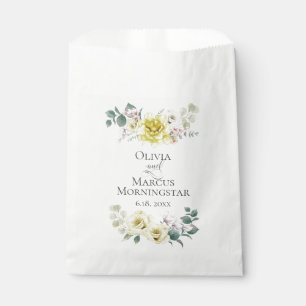 Sachets En Papier Fleurs de Mariage Sunny Cheery Jaune
