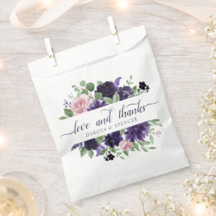 Sachets En Papier Fleurs luxuriantes Purple and Pink Love and Than