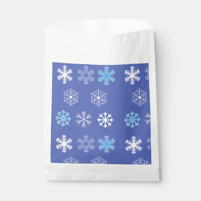 Sachets En Papier Flocon de neige du soir (Devant)
