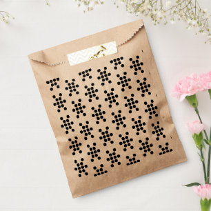Sachets En Papier Flocons de neige noirs papier festif pour fête