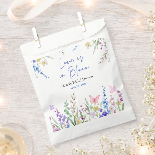Sachets En Papier Floral Spring Love is in Bloom Bridal Shower  (Coupé)