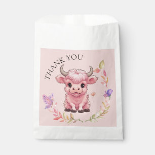 Sachets En Papier Fluffy Rose Highlands Scottish Cow