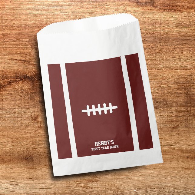 Sachets En Papier Football première année à l'anniversaire (Football themed favor bags)