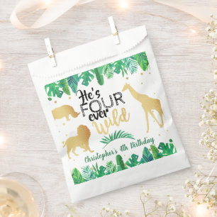 Sachets En Papier Four Ever Wild Boys 4e fête d'anniversaire