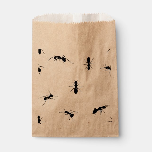 Sachets En Papier fourmis noire (Devant)