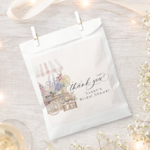 Sachets En Papier Frais sortis du marché Fleuriste Chariot Enterreme