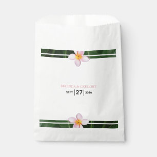 Sachets En Papier Frangipani rose Plumeria Mariage
