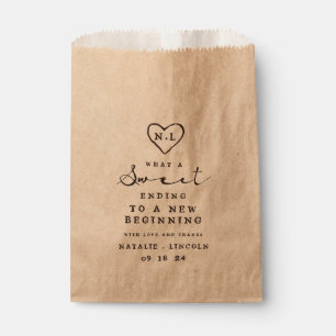 Sachets En Papier Frères sculptés Mariage rustique un fin sucré
