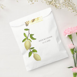 Sachets En Papier Fresh Citrus Painted Lemons Modern Mediterranean