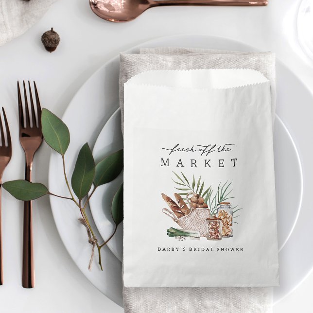 Sachets En Papier Fresh Off the Market Bridal Shower (Créateur téléchargé)