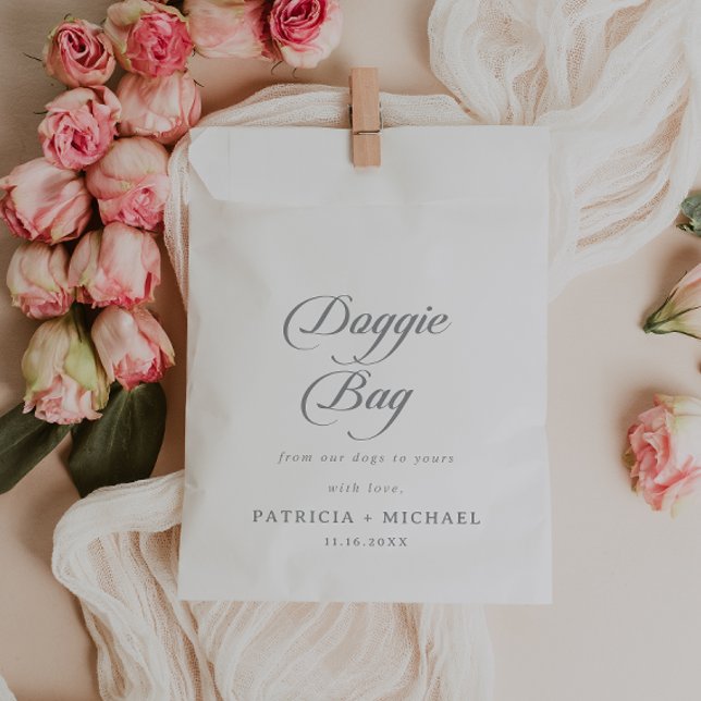 Sachets En Papier Friandise de mariage formelle simple pour chien (Créateur téléchargé)