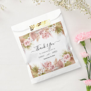 Sachets En Papier Frontière florale de Boho