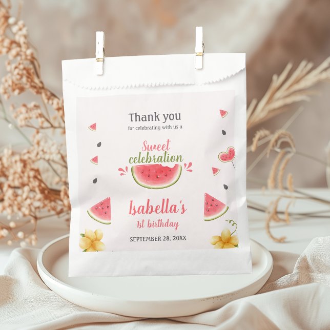 Sachets En Papier Fruit de pastèque douce fille (Créateur téléchargé)