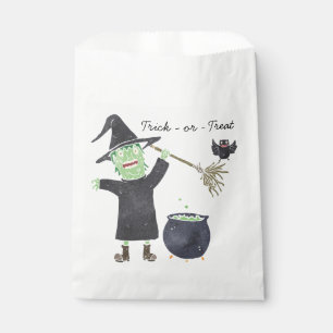 Sachets En Papier Fun Halloween Favoriser Sac avec Sorcière