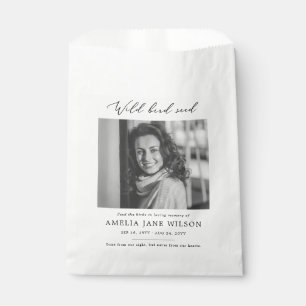 Sachets En Papier Funérailles Memorial Feed the Birds Fleur sauvage 
