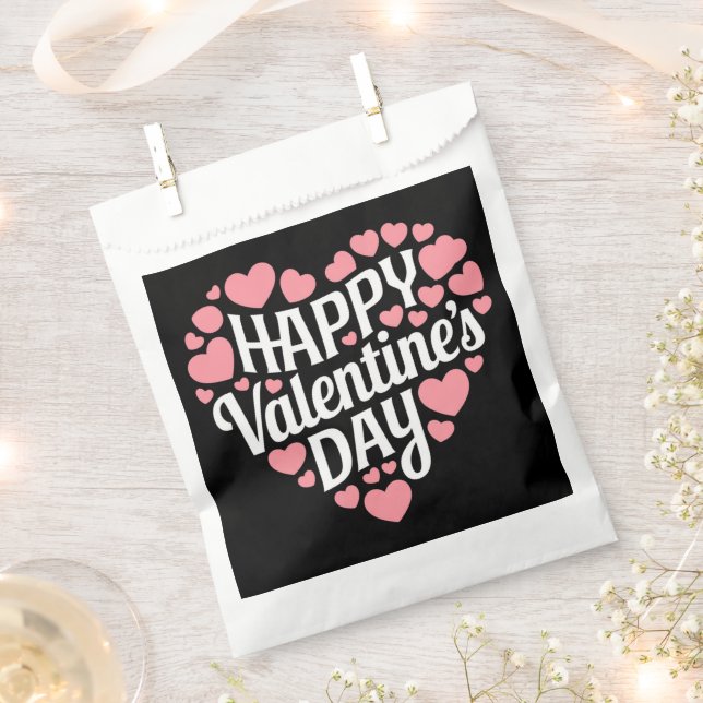 Sachets En Papier Funny Happy Valentines Day Heart Love Valentine (Coupé)
