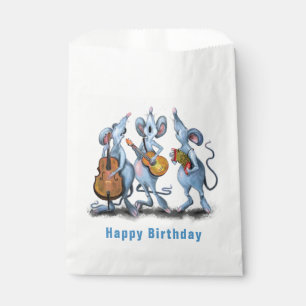 Sachets En Papier Funny Romantic Mouse Band - Joyeux anniversaire