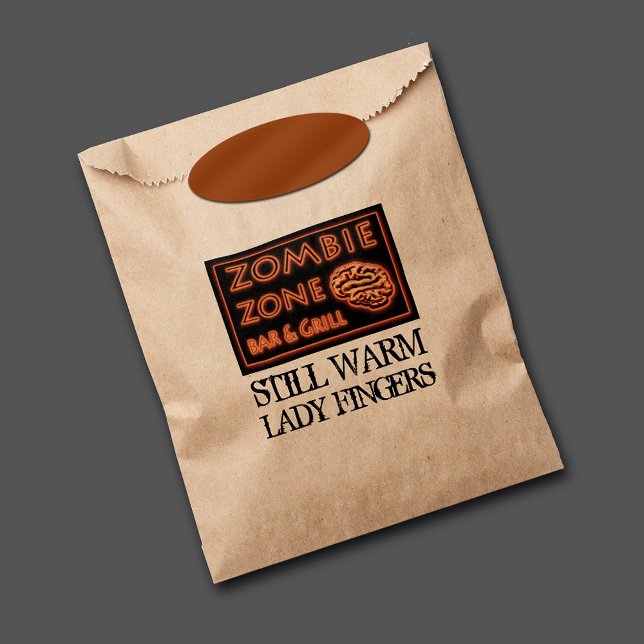 Sachets En Papier Funny Zombie Zone Halloween Lady Doigts (Créateur téléchargé)