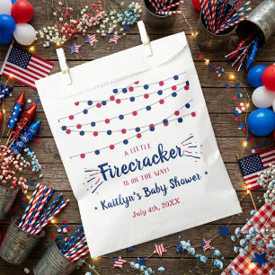 Sachets En Papier Fusée Sur La Voie ! 4 Juillet Baby Shower
