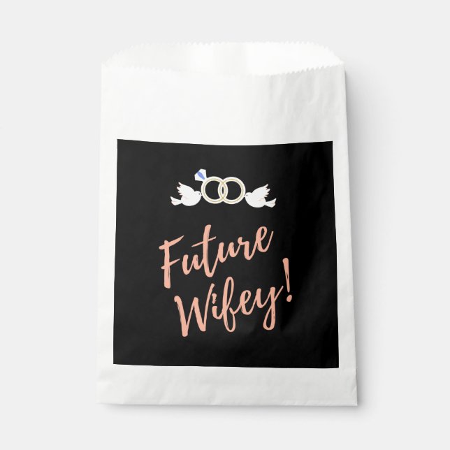 Sachets En Papier Future Wifey Love Birds  (Devant)