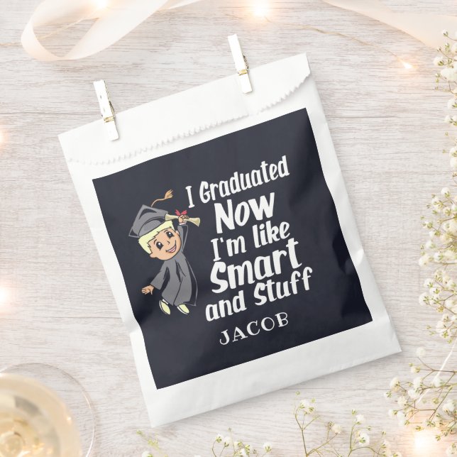 Sachets En Papier Gag I Graduation Gag I Graduated Nom du dessin (Coupé)