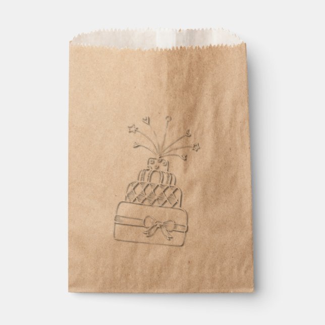 Sachets En Papier Gâteau (Devant)