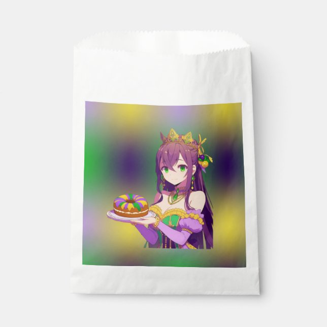 Sachets En Papier Gâteau Anime Mardi Gras King (Devant)