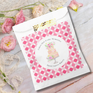 Sachets En Papier Gâteau Chic Couleur D'Aquarelle Avec Boulangerie R