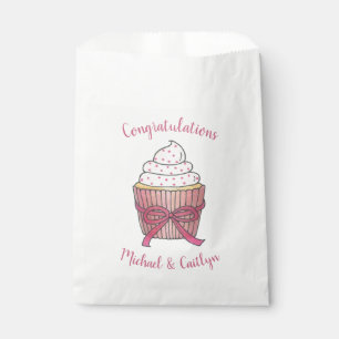 Sachets En Papier Gâteau Mariage de Fête des mariées de gâteau rose 