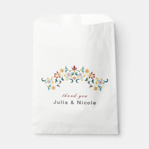 Sachets En Papier Géométrie Vintage Motif Classique Intricé Mariage