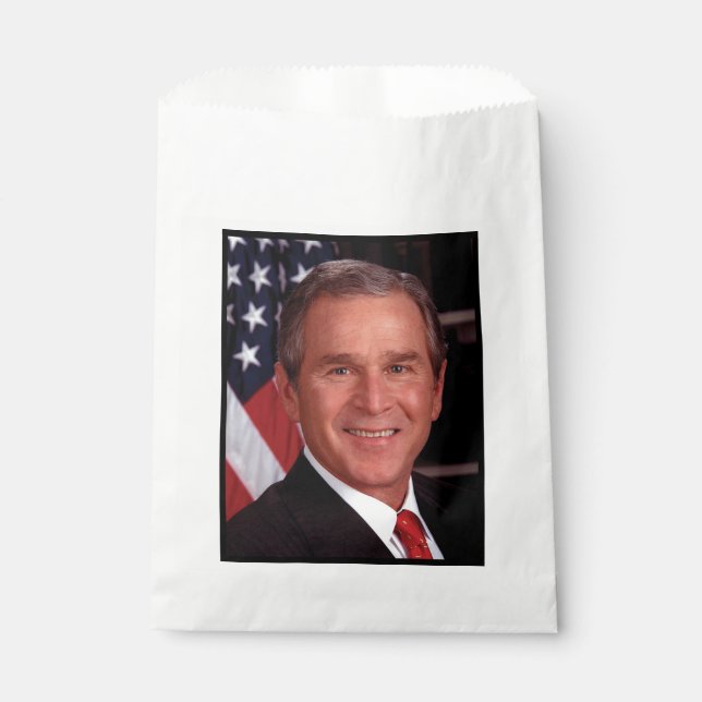 Sachets En Papier George Bush 43ème photo du président américain (Devant)