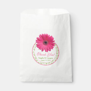 Sachets En Papier Gerber Rose Daisy Green Candy Buffet Mariage Favor